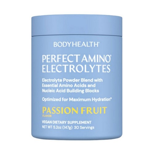PerfectAmino Electrolytes Powder Passion Fruit 5.2 Oz by BodyHealth