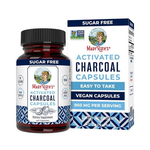 Activated Charcoal Capsules 40 Count by MaryRuth's