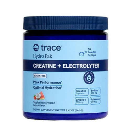 Creatine And Electrolytes Canister Tropical Watermelon 8.47 Oz by Trace Minerals