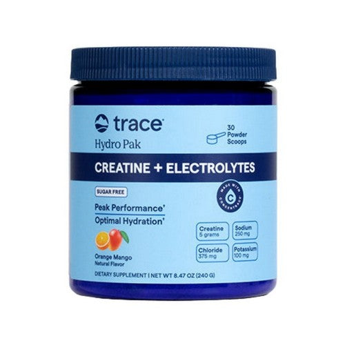 Creatine And Electrolytes Canister Orange Mango 8.47 Oz by Trace Minerals