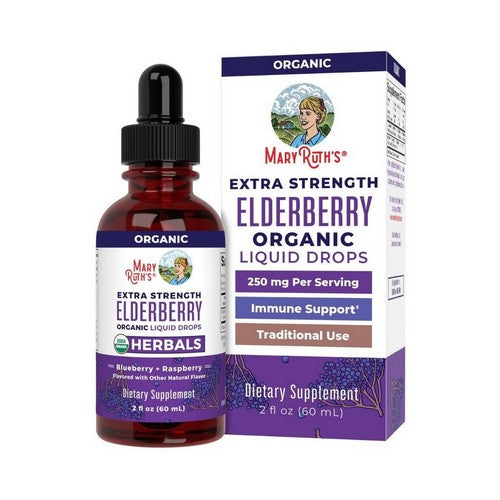 Organics Elderberry Syrup Extra Strength 2 Oz by MaryRuth's