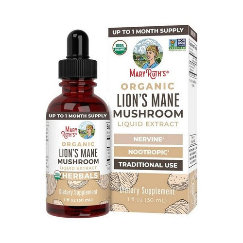 Organic Lion's Mane Mushroom Liquid Extract 1 Oz by MaryRuth's