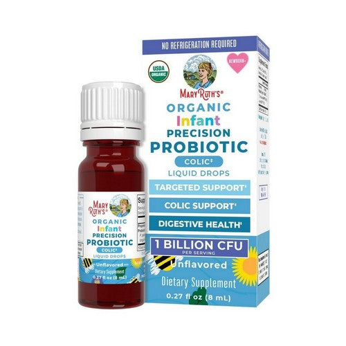 Organic Infant Precision Probiotic Liquid Drops Newborn plus Unflavored 0.27 Oz by MaryRuth's