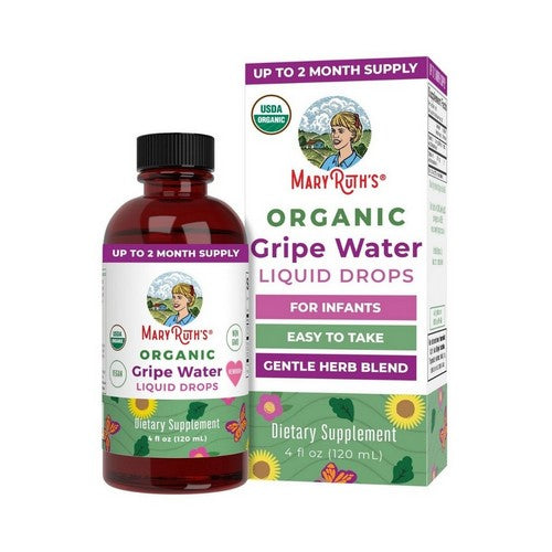 Organic Gripe Water Liquid Drops 4 Oz by MaryRuth's