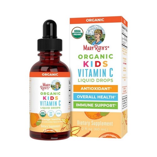 Organic Kids Vitamin C Liquid Drops Orange Vanilla 2 Oz by MaryRuth's