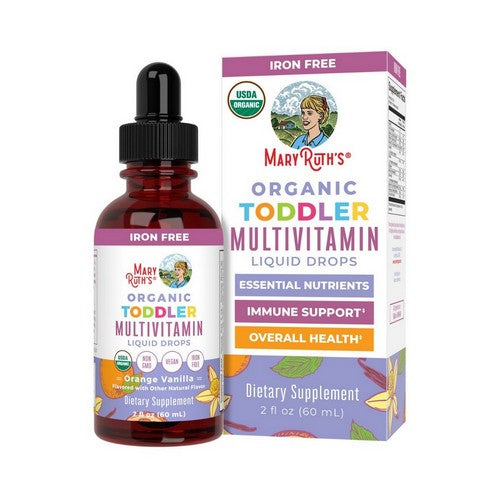 Organic Toddler Multivitamin Liquid Drops Orange Vanilla 2 Oz by MaryRuth's