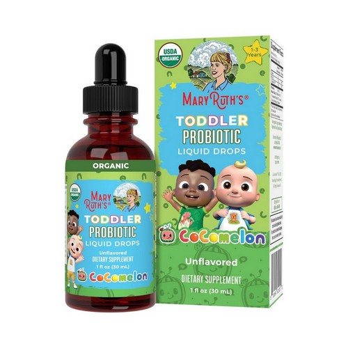 Toddler Probiotic Liquid Drops Cocomelon Unflavored 1 Oz by MaryRuth's