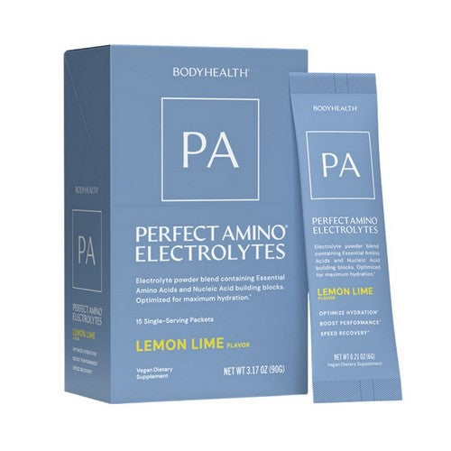 Perfect Amino Electrolytes Lemon Lime 15 Packets / 0.21 Oz by BodyHealth