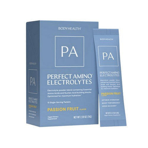Perfect Amino Electrolytes Passion Fruit 15 Packets / 0.17 Oz by BodyHealth