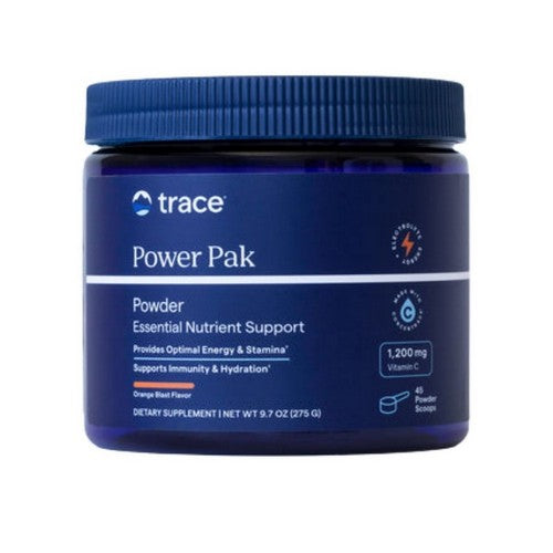 Power Pak Vitamin C Powder Canister Orange Blast 9.7 Oz by Trace Minerals