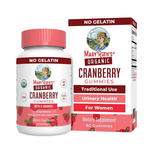 Organic Cranberry Gummies With D-Mannose 60 Count by MaryRuth's