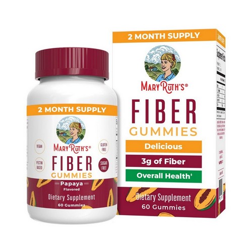 Fiber Gummies Papaya 60 Count by MaryRuth's