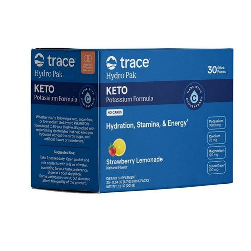 Keto Electrolyte Powder Strawberry Lemonade 30 Packets by Trace Minerals