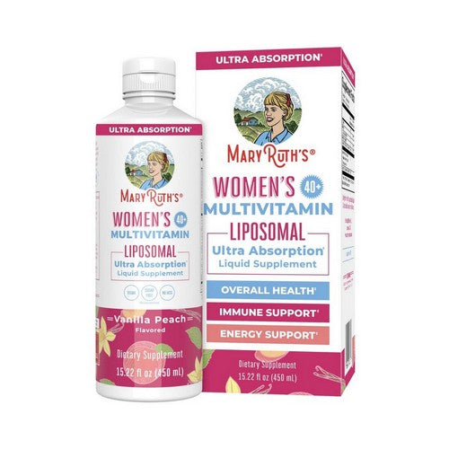 Women's 40 Plus Multivitamin with Hormonal Support Vanilla Peach 15.22 Oz by MaryRuth's