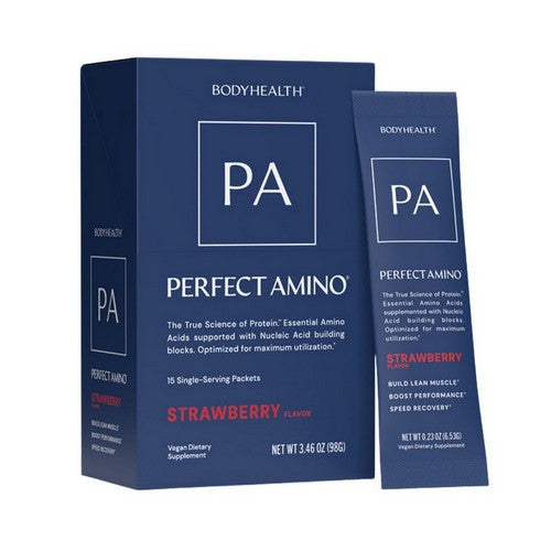 Perfect Amino Strawberry 15 Packets / 0.23 Oz by BodyHealth