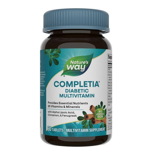 Completia Diabetic Multi-Vitamin (iron-free) 60 Tabs by Nature's Way
