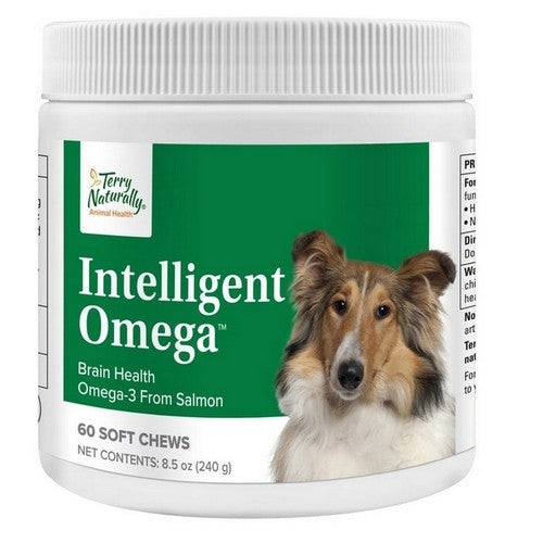 Animal Health Dog Intelligent Omega Brain Plus Eye Health 60 Soft Chews by Terry Naturally