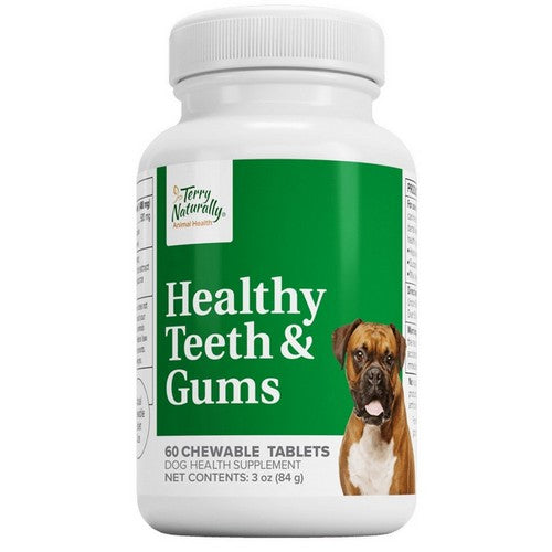 Animal Health Dog Healthy Teeth And Gums 60 Chew Tabs by Terry Naturally
