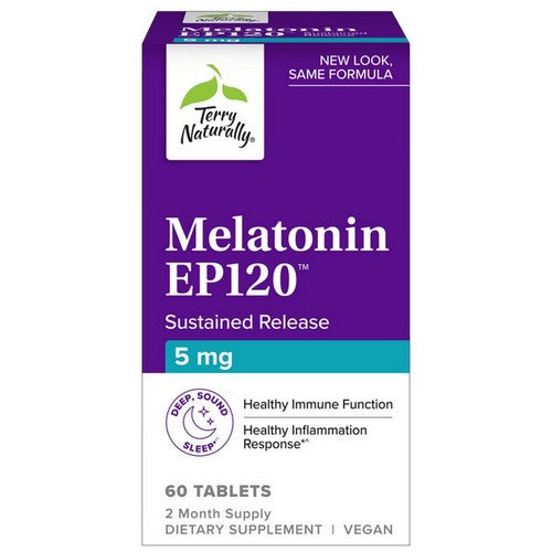 Melatonin EP120 Sustained Release 60 Tabs by Terry Naturally