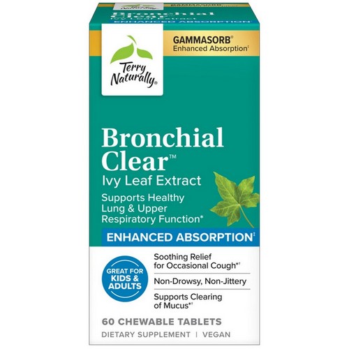 Bronchial Clear Ivy Leaf Extract 60 Chew Tabs by Terry Naturally