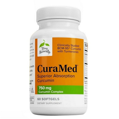 CuraMedvSuperior Absorption Curcumin 60 Softgels by Terry Naturally