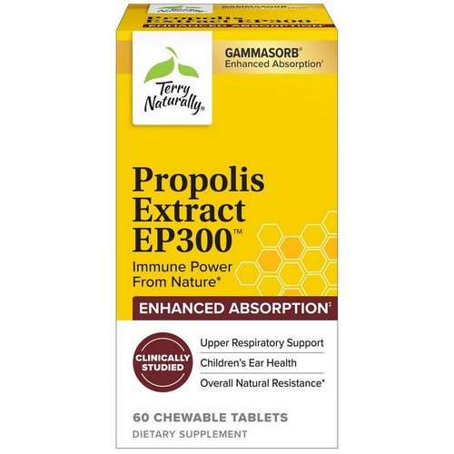 Propolis Extract EP300 60 Chew Tabs by Terry Naturally