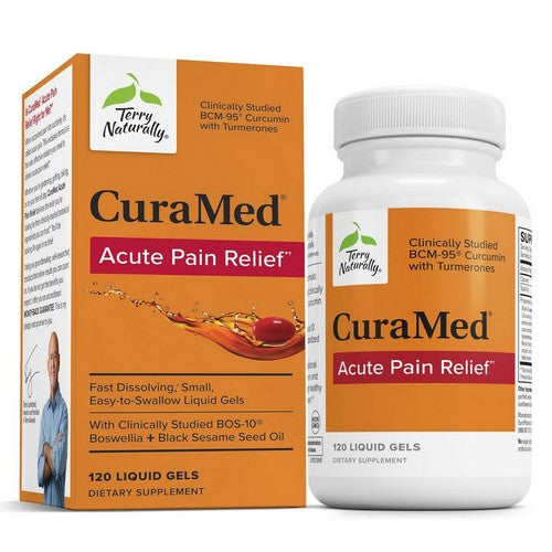 CuraMed Acute Pain Relief 120 Liquid Gels by Terry Naturally