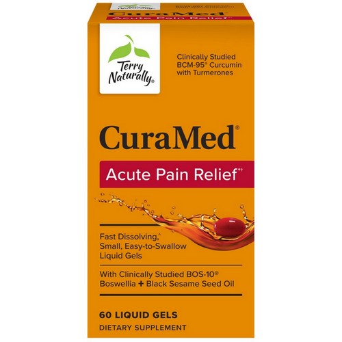 CuraMed Acute Pain Relief 60 Liquid Gels by Terry Naturally