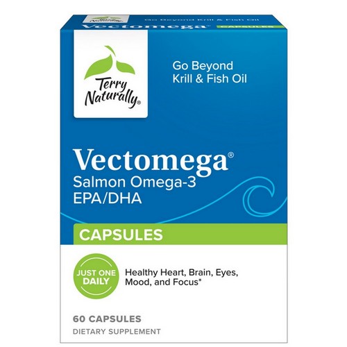 Vectomega Salmon Omega-3 EPA DHA 60 Caps by Terry Naturally