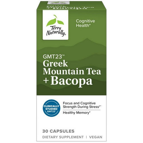 Greek Mountain Tea Plus Bacopa 30 Caps by Terry Naturally