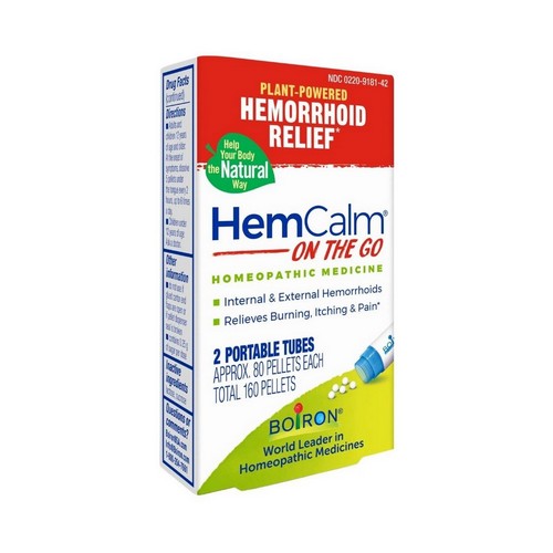 HemCalm On The Go Plant Powered Hemorrhoid Relief 160 Count by Boiron