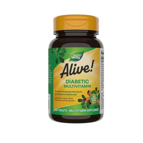 Alive! Diabetic Multivitamin 60 Tabs by Boericke & Tafel