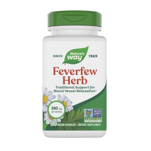 Organic Feverfew Herb 100 Caps by Nature's Way
