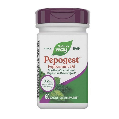 Pepogest (Peppermint Oil) 60 Softgels by Nature's Way