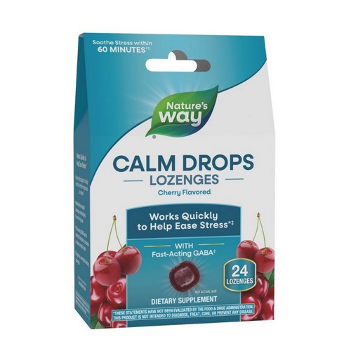 Calm Drops Lozenges Cherry 24 Count by Nature's Way