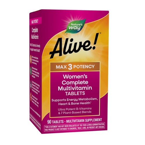 Alive! Max3 Potency Women's Complete Multivitamin 90 Tabs by Nature's Way