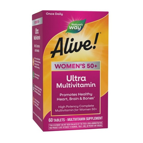 Alive! Women's 50+ Ultra Multivitamin 60 Tabs by Nature's Way