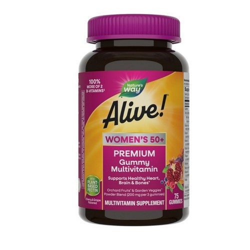 Alive! Premium Women’s 50+ Gummy Multivitamin 75 Count by Nature's Way