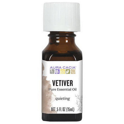 Essential Oils & Absolutes Vetiver 0.5 Oz by Aura Cacia