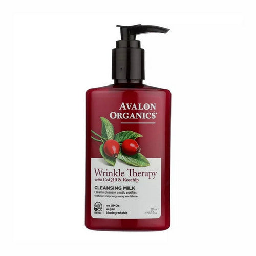 Wrinkle Therapy With Coq10 And Rosehip Cleansing Milk 8.5 Oz by Avalon Organics