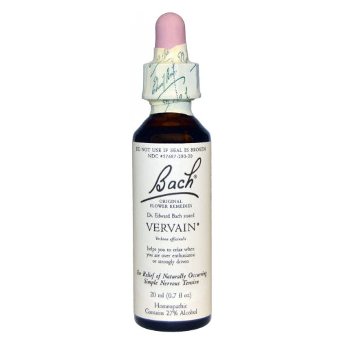 Original Flower Remedy Dropper Vervain Flower Essences 0.7 Oz by Bach