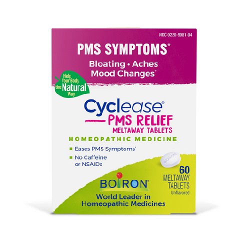 Cyclease PMS Tablets PMS Relief Discomfort-Aches Bloating Irritability 60 Tabs by Boiron