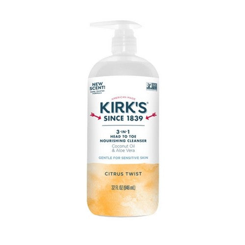 3-In-1 Head To Toe Nourishing Cleanser Citrus Twist 32 Oz by Kirk's Natural Products