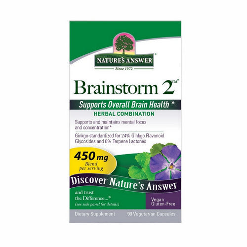 Brainstorm - 2 90 Veg Caps by Nature's Answer