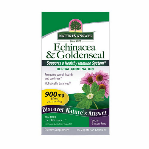 Echinacea and Goldenseal Root 90 Veg Caps by Nature's Answer