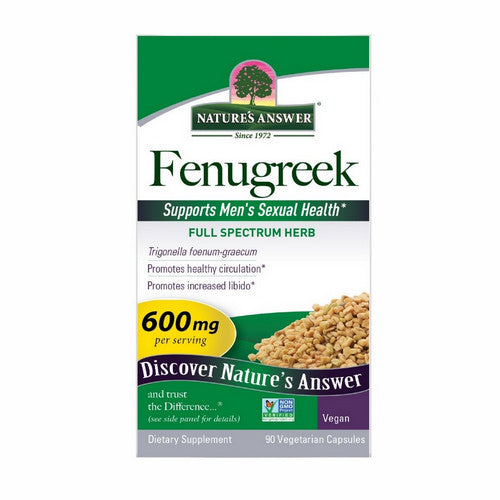Fenugreek Seed 90 Veg Caps by Nature's Answer