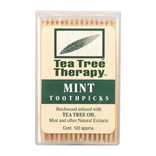 Dental Care Original Toothpicks 100 Count by Tea Tree Therapy