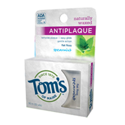 Floss Anti-Plaque Flat Spearmint 32 Yd by Tom's Of Maine