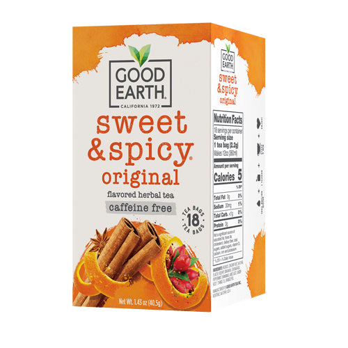 Herbal Tea Caffeine Free Sweet & Spicy 18 Bags by Good Earth Teas