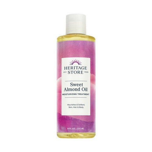 Sweet Almond Oil 8 Oz by Heritage Store